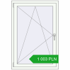 Pricing Tilt-and-Turn 860x1260 mm REHAU OPTIMUM EURO-DESIGN 70 RAL 9016 Traffic white two-sided. Price: 1 002.97 PLN