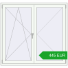 Pricing Tilt-and-Turn 1460x1370 mm REHAU OPTIMUM EURO-DESIGN 70 RAL 9016 Traffic white two-sided. Price: 445.42 EUR