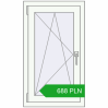 Pricing Tilt-and-Turn 550x950 mm REHAU OPTIMUM EURO-DESIGN 70 RAL 9016 Traffic white two-sided. Price: 688.15 PLN