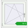 Pricing Tilt-and-Turn 750x800 mm REHAU OPTIMUM EURO-DESIGN 70 RAL 9016 Traffic white two-sided. Price: 181,18 €