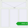 Ustalenie cen Okna skrzydłowe 1800x1800 mm ALU STANDARD 72 RAL 9016 Traffic white dwustronny. Cena: 4944,82 zł