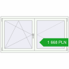 Pricing Tilt-and-Turn 1700x900 mm REHAU OPTIMUM EURO-DESIGN 70 RAL 9016 Traffic white two-sided. Price: 1 667.89 PLN