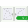 Pricing Tilt-and-Turn 1095x650 mm REHAU ENERGY-SAVING SYNEGO MD DARK_OAK external. Price: 1211,21 zł