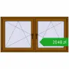 Pricing Tilt-and-Turn 1590x830 mm REHAU ENERGY-SAVING SYNEGO MD GOLDEN OAK two-sided. Price: 2047,99 zł