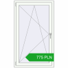 Pricing Tilt-and-Turn 860x1450 mm REHAU OPTIMUM EURO-DESIGN 70 RAL 9016 Traffic white two-sided. Price: 774,84 zł