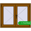 Pricing Tilt-and-Turn 1000x800 mm REHAU OPTIMUM EURO-DESIGN 70 GOLDEN OAK two-sided. Price: 1 711.6 PLN