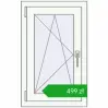 Pricing Tilt-and-Turn 500x800 mm REHAU OPTIMUM EURO-DESIGN 70 RAL 9016 Traffic white two-sided. Price: 499,37 zł