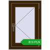 Pricing Tilt-and-Turn 500x750 mm REHAU OPTIMUM EURO-DESIGN 70 DARK_OAK two-sided. Price: 812.73 PLN