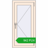 Pricing Tilt-and-Turn 500x1000 mm REHAU OPTIMUM EURO-DESIGN 70 CREAME_WHITE_50L-2 two-sided. Price: 941.8 PLN