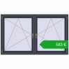 Pricing Tilt-and-Turn 1770x1055 mm REHAU ENERGY-SAVING SYNEGO MD ANTHRACITE_GREY_STRUKTURAL two-sided. Price: 583,43 €