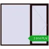Pricing Tilt-and-Turn 2400x2100 mm REHAU OPTIMUM EURO-DESIGN 70 CHOCOLATE_BROWN two-sided. Price: 3 913.85 PLN