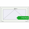 Pricing Tilt-and-Turn 1070x580 mm REHAU OPTIMUM EURO-DESIGN 70 RAL 9016 Traffic white two-sided. Price: 774.47 PLN