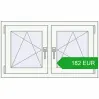 Ustalenie cen Okna skrzydłowe 990x575 mm REHAU OPTIMUM EURO-DESIGN 70 RAL 9016 Traffic white dwustronny. Cena: 181.5 EUR