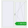 Ustalenie cen Tilt-and-Turn 1500x1650 mm REHAU OPTIMUM EURO-DESIGN 70 RAL 9016 Traffic white two-sided. Cena: 1 199.21 PLN