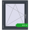 Pricing Tilt-and-Turn 750x850 mm CLASICTHERM 70 ANTHRACITE_GREY_STRUKTURAL two-sided. Price: 819,82 zł