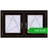 Ustalenie cen Okna skrzydłowe 990x575 mm REHAU OPTIMUM EURO-DESIGN 70 BLACK_BROWN dwustronny. Cena: 240.26 EUR