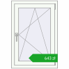 Pricing Tilt-and-Turn 650x950 mm REHAU OPTIMUM EURO-DESIGN 70 RAL 9016 Traffic white two-sided. Price: 642,59 zł