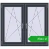 Ustalenie cen Okna skrzydłowe 1185x1070 mm REHAU ENERGY-SAVING SYNEGO MD ANTHRACITE_GREY_STRUKTURAL dwustronny. Cena: 2045,87 zł