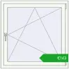 Pricing Tilt-and-Turn 1000x1000 mm EPSILON OPTIMA RAL 9016 Traffic white two-sided. Price: 142,59 €