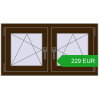 Ustalenie cen Okna skrzydłowe 990x530 mm REHAU OPTIMUM EURO-DESIGN 70 DARK_OAK dwustronny. Cena: 228.54 EUR