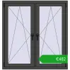 Ustalenie cen Okna skrzydłowe 1200x1265 mm REHAU ENERGY-SAVING SYNEGO MD BASALT_GREY dwustronny. Cena: 482,22 €