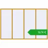 Ustalenie cen Okna skrzydłowe 3850x2500 mm ALU STANDARD 72 RAL 1006 Maize yellow dwustronny. Cena: 1673,50 €