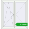 Pricing Tilt-and-Turn 1280x1395 mm REHAU ENERGY-SAVING SYNEGO MD RAL 9016 Traffic white two-sided. Price: 543.07 EUR