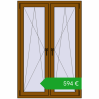 Ustalenie cen Okna skrzydłowe 1050x1595 mm REHAU ENERGY-SAVING SYNEGO MD GOLDEN OAK dwustronny. Cena: 594,29 €