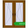 Pricing Tilt-and-Turn 1005x1220 mm REHAU ENERGY-SAVING SYNEGO MD GOLDEN OAK two-sided. Price: 2634,11 zł