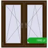Ustalenie cen Okna skrzydłowe 1065x1100 mm REHAU ENERGY-SAVING SYNEGO MD DARK_OAK dwustronny. Cena: 1994,91 zł