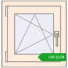 Ustalenie cen Okna skrzydłowe 500x515 mm REHAU OPTIMUM EURO-DESIGN 70 CREAME_WHITE_50L-2 dwustronny. Cena: 148.35 EUR