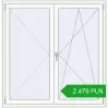 Pricing Tilt-and-Turn 1400x1430 mm REHAU OPTIMUM EURO-DESIGN 70 CHOCOLATE_BROWN external. Price: 2 478.51 PLN
