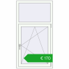 Ustalenie cen Okna skrzydłowe 800x1500 mm EPSILON OPTIMA RAL 9016 Traffic white dwustronny. Cena: 170,08 €