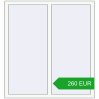 Pricing Tilt-and-Turn 1200x1300 mm REHAU OPTIMUM EURO-DESIGN 70 RAL 9016 Traffic white two-sided. Price: 260.27 EUR