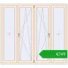 Ustalenie cen Okna skrzydłowe 2000x1800 mm REHAU OPTIMUM EURO-DESIGN 70 CREAME_WHITE_50L-2 dwustronny. Cena: 748,89 €