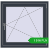 Pricing Tilt-and-Turn 880x850 mm REHAU ENERGY-SAVING SYNEGO MD ANTHRACITE_GREY_STRUKTURAL two-sided. Price: 1 515.88 PLN