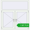 Pricing Tilt-and-Turn 1200x1250 mm REHAU OPTIMUM EURO-DESIGN 70 RAL 9016 Traffic white two-sided. Price: 1 586.52 PLN