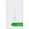 Pricing Tilt-and-Turn 1500x2500 mm REHAU OPTIMUM EURO-DESIGN 70 RAL 9016 Traffic white two-sided. Price: 2211,59 zł