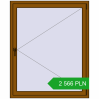 Pricing Tilt-and-Turn 1170x1440 mm REHAU OPTIMUM EURO-DESIGN 70 GOLDEN OAK two-sided. Price: 2 565.57 PLN