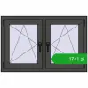 Ustalenie cen Okna skrzydłowe 1050x680 mm REHAU ENERGY-SAVING SYNEGO MD BASALT_GREY dwustronny. Cena: 1740,57 zł