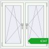 Pricing Tilt-and-Turn 1020x1010 mm REHAU ENERGY-SAVING SYNEGO MD GOLDEN OAK external. Price: 346,96 €
