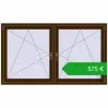 Pricing Tilt-and-Turn 1770x1025 mm REHAU ENERGY-SAVING SYNEGO MD DARK_OAK two-sided. Price: 575,11 €
