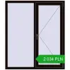 Pricing Tilt-and-Turn 1300x1500 mm REHAU OPTIMUM EURO-DESIGN 70 BLACK_BROWN two-sided. Price: 2 034.22 PLN
