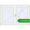 Pricing Tilt-and-Turn 1560x1075 mm REHAU ENERGY-SAVING SYNEGO MD RAL 9016 Traffic white two-sided. Price: 2 212.31 PLN