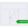 Pricing Tilt-and-Turn 2100x1800 mm REHAU ENERGY-SAVING SYNEGO MD RAL 9016 Traffic white two-sided. Price: 836.07 EUR
