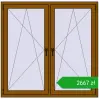 Pricing Tilt-and-Turn 1455x1430 mm REHAU ENERGY-SAVING SYNEGO MD GOLDEN OAK two-sided. Price: 2667,18 zł