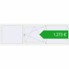 Pricing Tilt-and-Turn 3000x900 mm ALU STANDARD 72 RAL 9016 Traffic white two-sided. Price: 1273,00 €