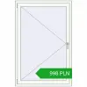 Pricing Tilt-and-Turn 1000x1500 mm REHAU OPTIMUM EURO-DESIGN 70 RAL 9016 Traffic white two-sided. Price: 998.02 PLN