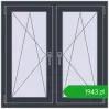 Ustalenie cen Okna rozwierne 1000x1000 mm REHAU OPTIMUM EURO-DESIGN 70 ANTHRACITE_GREY_STRUKTURAL dwustronny. Cena: 1943,25 zł
