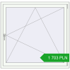 Pricing Tilt-and-Turn 1300x1250 mm REHAU OPTIMUM EURO-DESIGN 70 RAL 9016 Traffic white two-sided. Price: 1 703.08 PLN